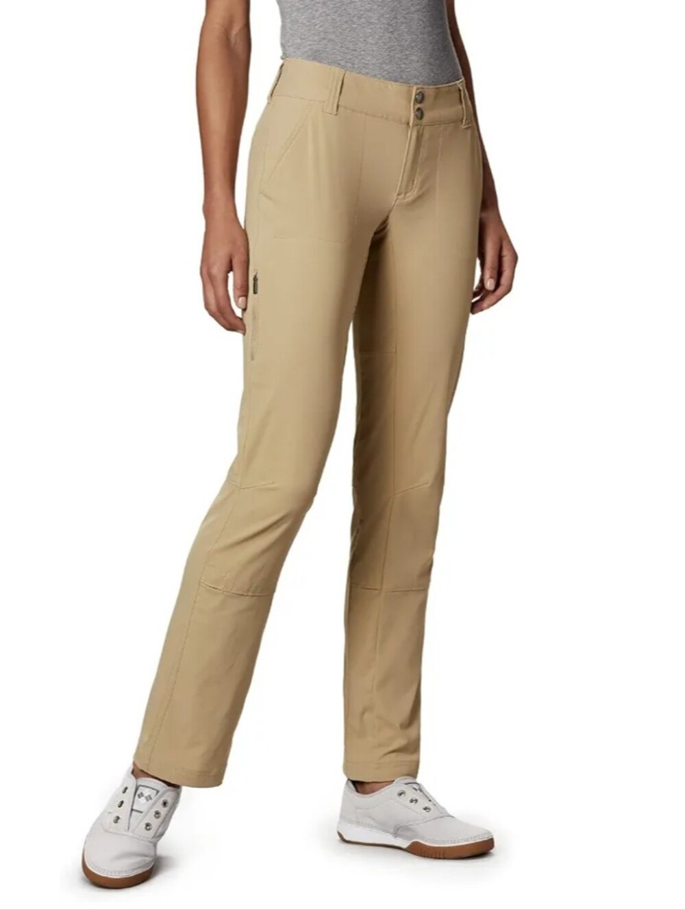 Columbia NWT Saturday Trail Straight Leg Pants Khaki British Tan 8 Short Cargo